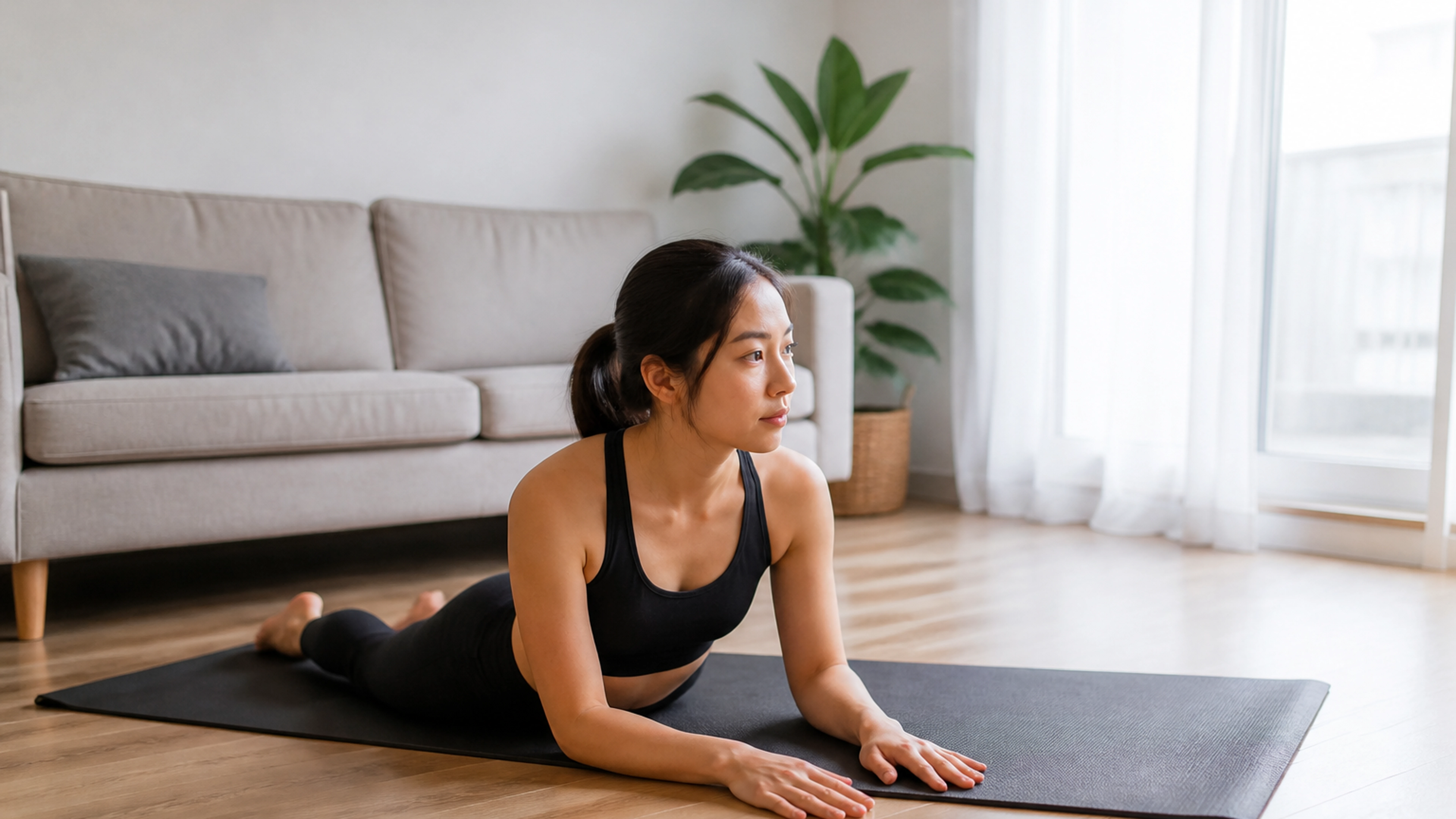 Illustration éditoriale pour l’article « Soulager votre dos grâce aux exercices pilates efficaces »