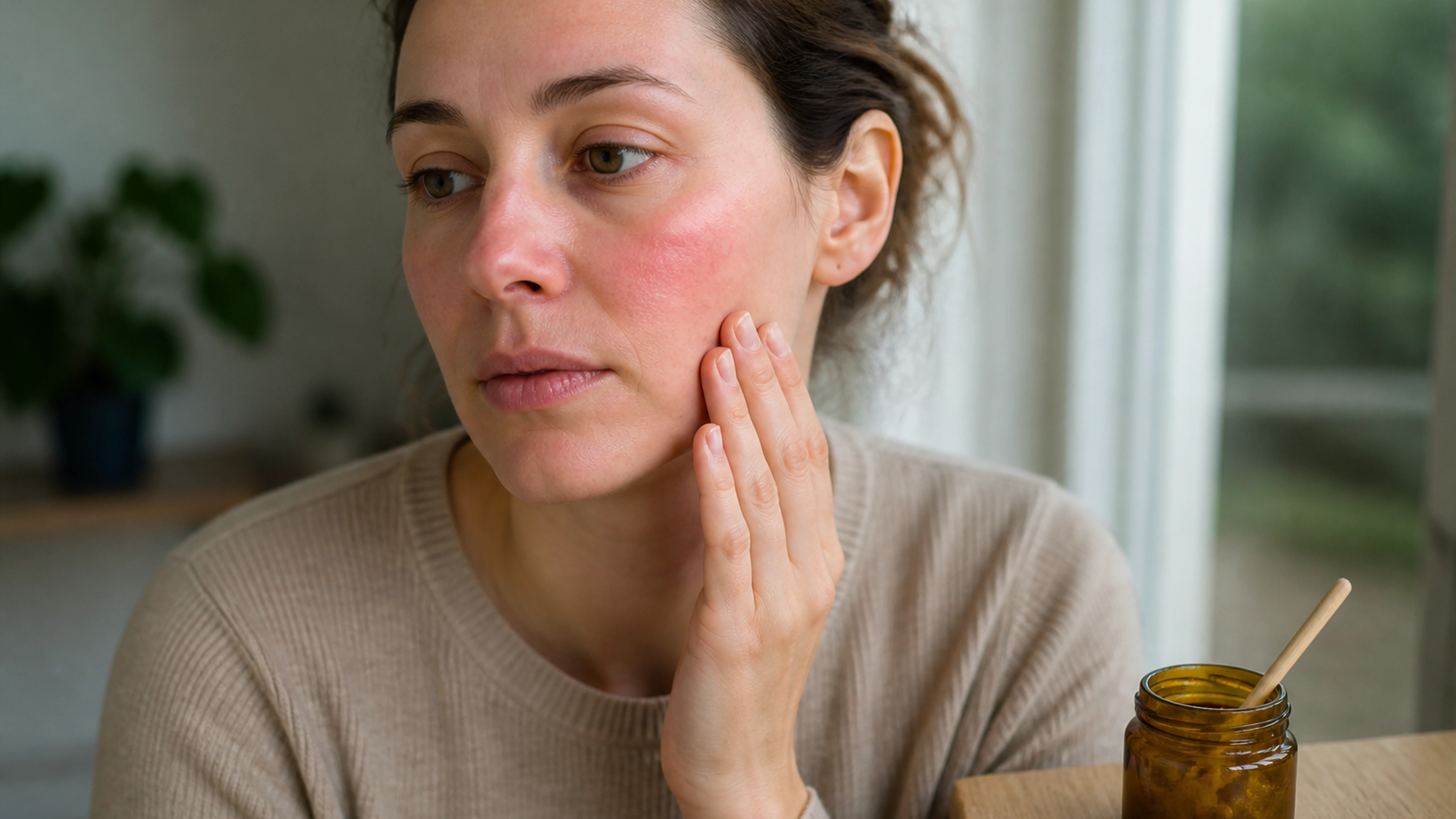 Illustration éditoriale pour l’article « Symptômes d'allergie à la propolis : les signes à connaître »
